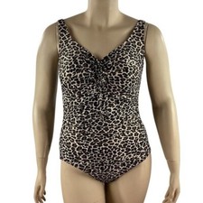 Aqua Green Ruched Leopard One