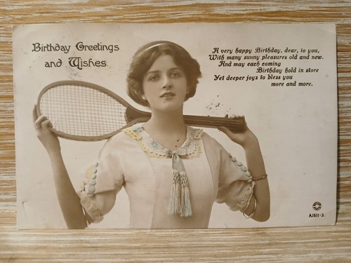 C1910 1920 used birthday - birthday, card