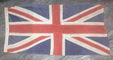 Vintage Union Jack Flag Panel-Stitched - Approx 16 x 36 Inches