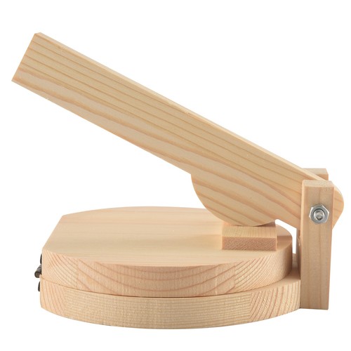Wood tortilla press dumpling - tortilla,