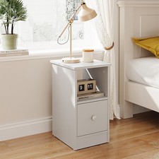 Telephone Bedside Table Cabinet Nightstand Side End Drawer Shelf Storage Bedroom