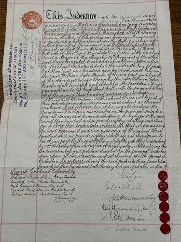 1906 edwardian indenture - edwardian, indenture,