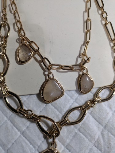Necklace gold coloured - m&s,