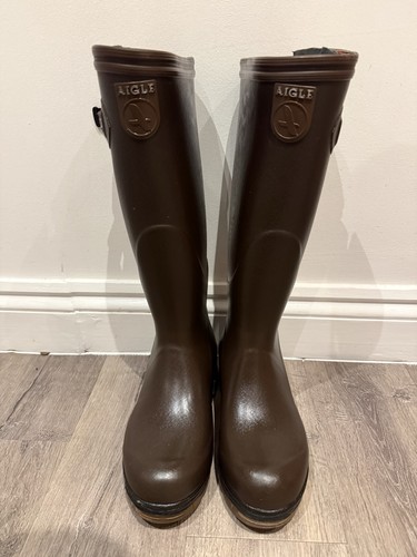 Aigle neoprene lining wellies - neoprene,