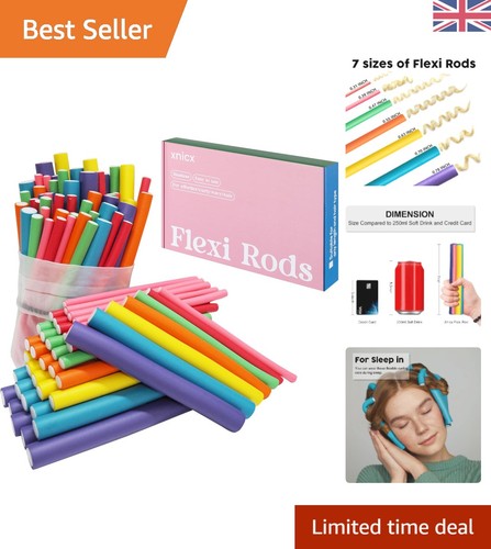 Flexi foam curlers 47 piece - foam,
