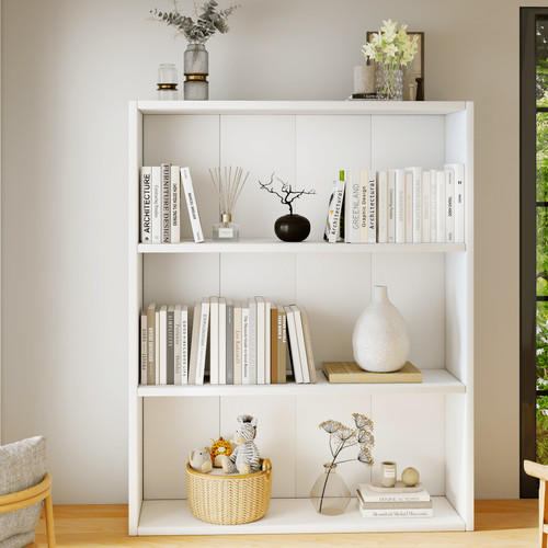Tier wooden bookcase storage - 3,