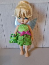 Disney Animators Doll Tinkerbell from Peter Pan Toddler Toy With Pet No Shoes