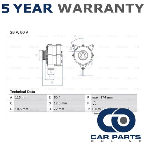 Alternator cpo fits mercedes - cpo,