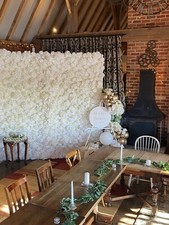 Ivory 3d Flower Wall HIRE ONLY 