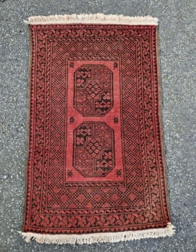 Vintage wool rug great - rug,