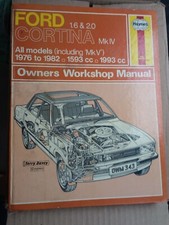 Ford Cortina 1.6 & 2.0 All Models 1976 to 1983 Haynes Owners Workshop Manual Mk4