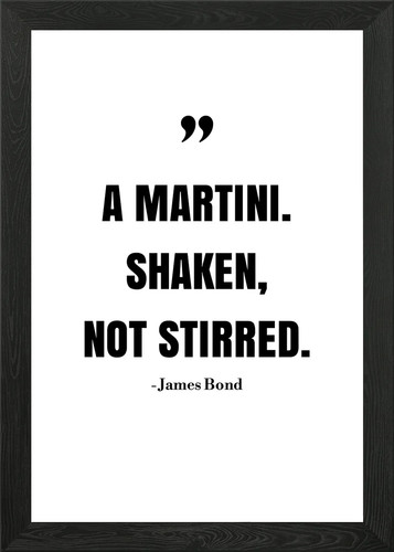 James bond quotes framed - james, wall