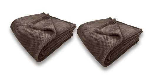 Waffle flannel fleece - waffle,