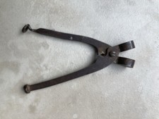 Antique Bullet Mould / Lead Ball Making Pliers w Cutter. Size 13cm. Super Rare