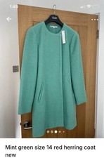 Red Herring Mint Green Coat