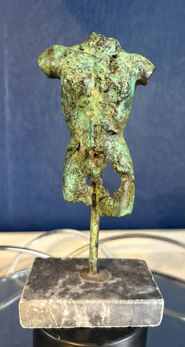 Vintage bronze male torso - vintage, on