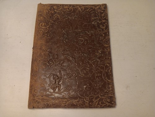 Antique heavily embossed brown - antique,