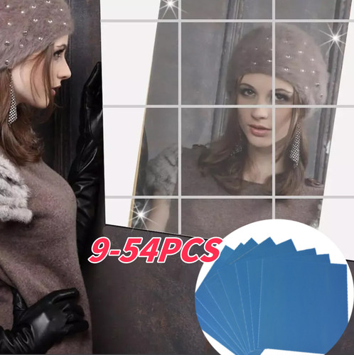 54pcs mirror tiles - mirror, wall