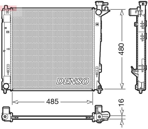 Denso engine cooling - engine, radiator