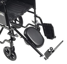 Drive DeVilbiss Right Elevating Leg Rest Steel Wheelchair Foot Raiser Calf Pad