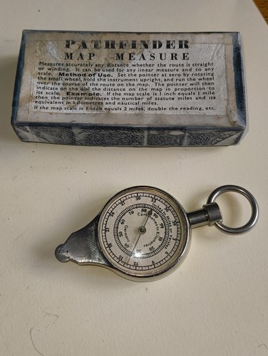 Vintage pathfinder map measure - vintage,