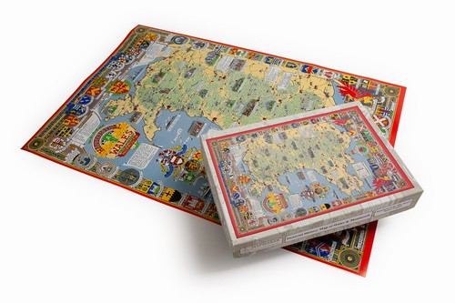 Pictorial jigsaw map wales - jigsaw,