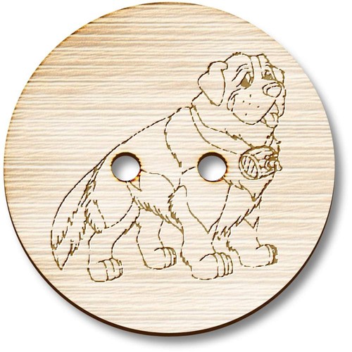 Bernard dog wooden - 'st,