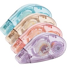 Glue Roller, 4 Pack Double Sided Tape Dispenser, Scrapbooking Supplies, Glue