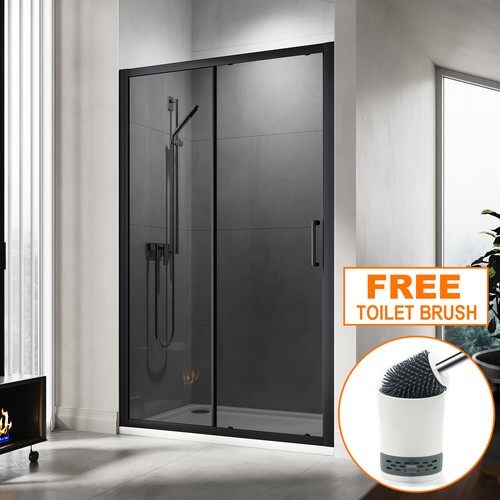 Black shower enclosure sliding - black,