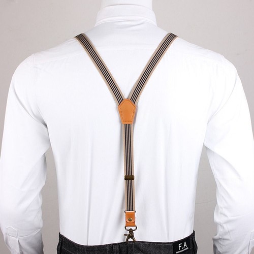 Men elasticated trouser brace - elasticated,