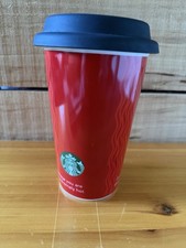Starbucks Red Ceramic Travel