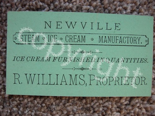 Newville steam ice cream - newville,