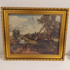 JOHN CONSTABLE Oil Painting FLATFORD MILL Scene On A Navigable River FRAMED