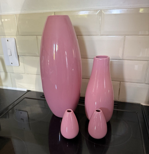 Set pink glossy ceramic - glossy,