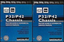 1996 Chevy GMC P32 P42 Shop Manual Motorhome and Stepvan 96 Chevrolet Motor Home