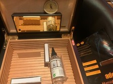 Adorini large cigar Humidor 26 x 22.5 x 9 cm high unused but box has some marks