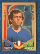 Topps Match Attax Card - Michel Platini - France - Star Legend - Red Back