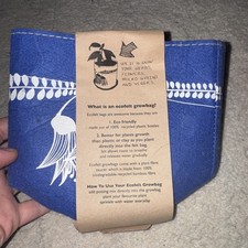 NIB Live Wires New Zealand Ecofelt Herbal Grow Bag By Jo Luping Design w/Dish