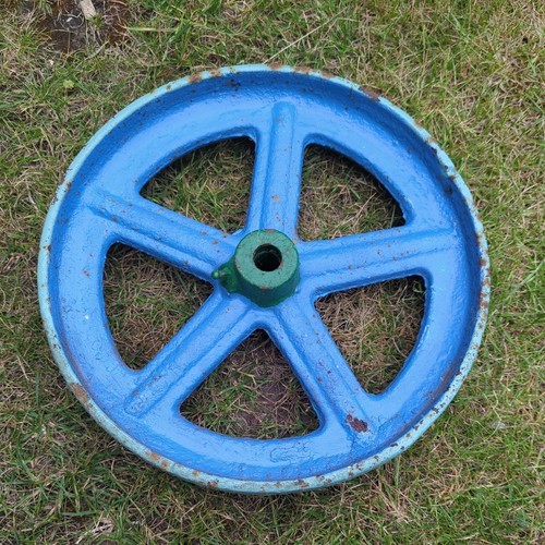 Antique cast iron wheel - iron,
