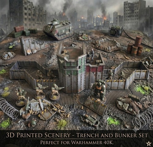 Trench and bunker set - bunker,