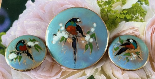 Handpainted antique enamel - antique,