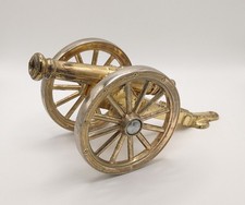 Vintage Brass Cannon Desk Item Artillery Model G R British Empire Ornament