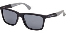 BMW Men's Polarized Matte Black Square Sunglasses - BS0031 02D 54