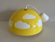 Ikea Skojig-Retro Cloud Ceiling Pendant Light Lamp Shade-Yellow- Complete-Rose