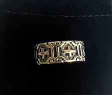 New in Box OutLaws from Amsterdam Molded Stainless Steel Cross Ring Size 11 Gift