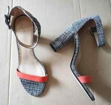 NEW JASPER CONRAN Size UK 7 Ladies High Heel Open Toe Leather Shoes New 