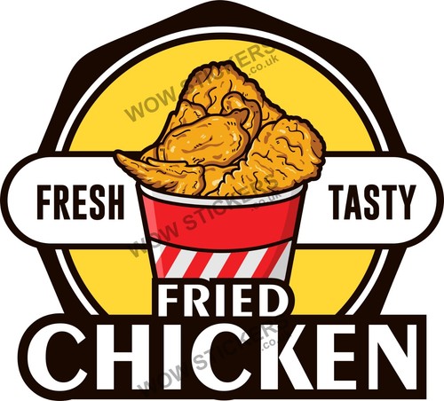 Fried chicken sticker - chicken, b