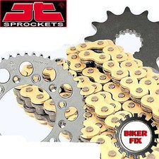 GOLD X-Ring Chain and Sprocket Set Kit Fits HONDA CBR954 RR Fire Blade 2002-2003