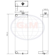 Radiator for JCB JS Crawler