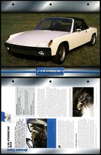 VW-Porsche 914 - 1969 - Coupes - Atlas Dream Cars Fact File Card